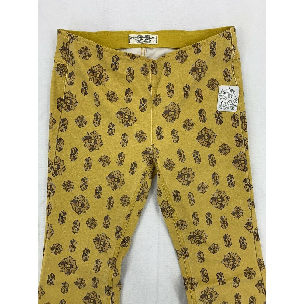 Free People Float On Flares Printed  Jeans - Picture 3 of 4